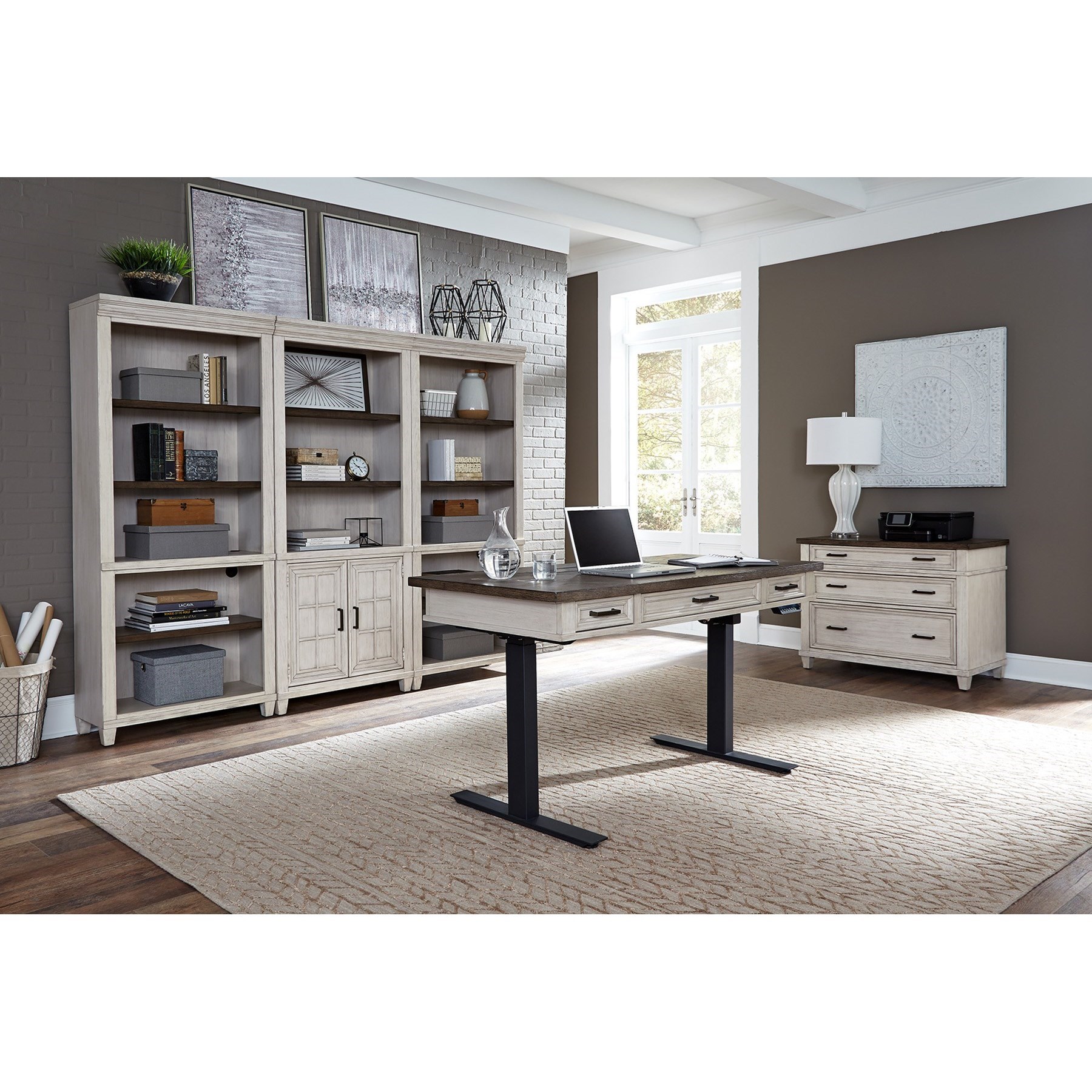 Aspenhome Caraway IUAB3011x1+I248360T1x1 Farmhouse Lift Top Desk