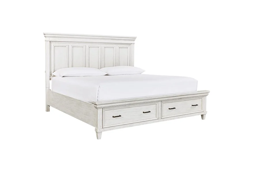 Caraway Cal King Panel Storage Bed by Aspenhome at Walker's Furniture