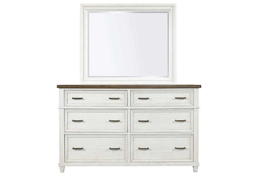 Caraway Dresser and Mirror Combination by Aspenhome at Z & R Furniture