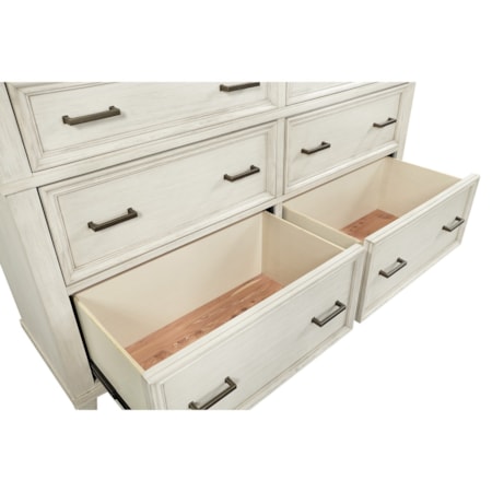 Dresser and Mirror Combination