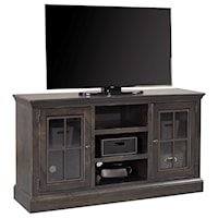 Transitional 59" TV Console with Wire Management
