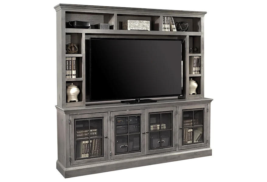Churchill 84" TV Console and Hutch by Aspenhome at Stoney Creek Furniture 
