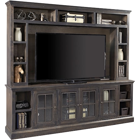 96" TV Console and Hutch