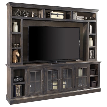 96" TV Console and Hutch