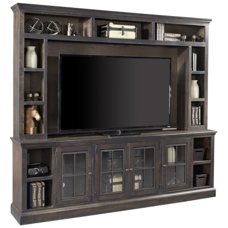 96" TV Console and Hutch