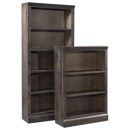 72" Bookcase w/ 4 fixed shelves