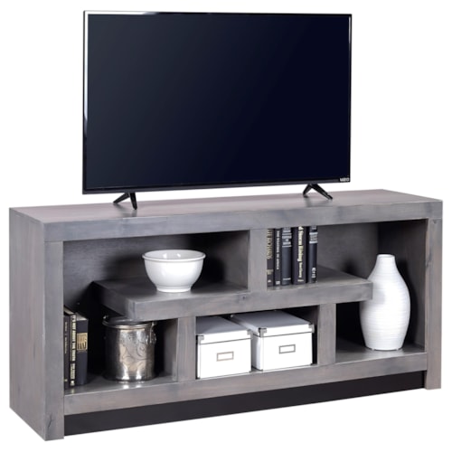 60 Inch Console with Geometric Design