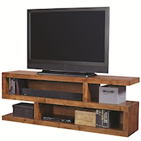 74 Inch Open Console with 4 Compartments