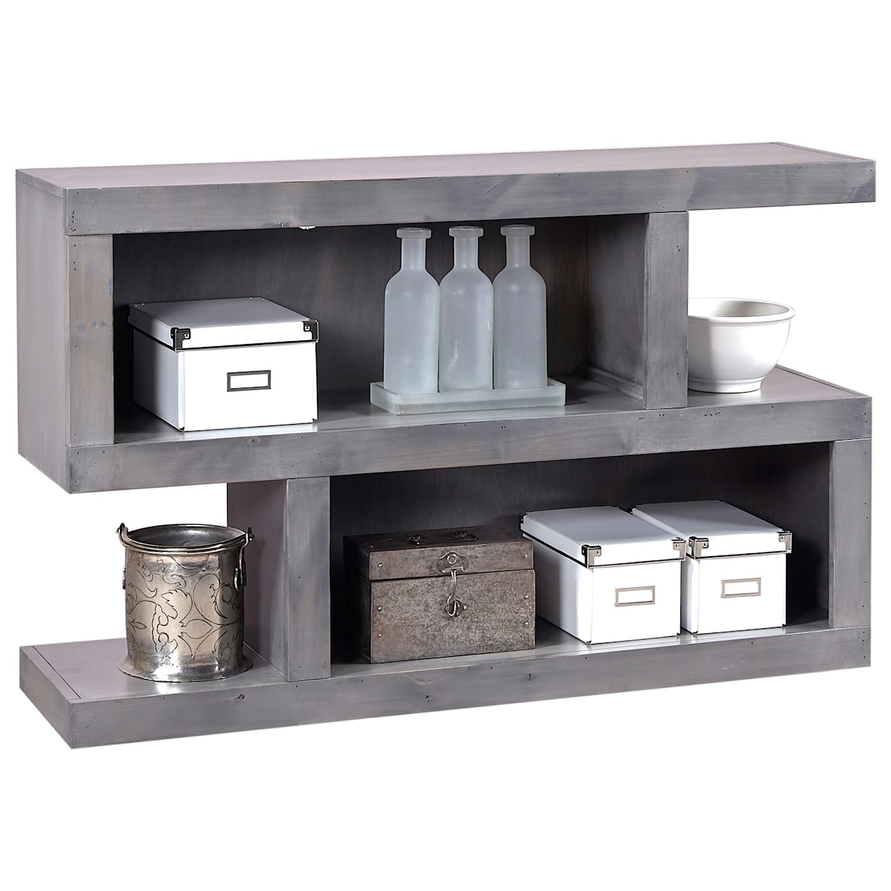 Aspenhome Contemporary Driftwood Console Table