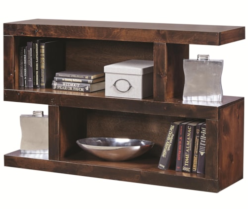 S Console Table with 4 Compartments