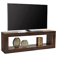 Transitional 74" Open Console TV Stand