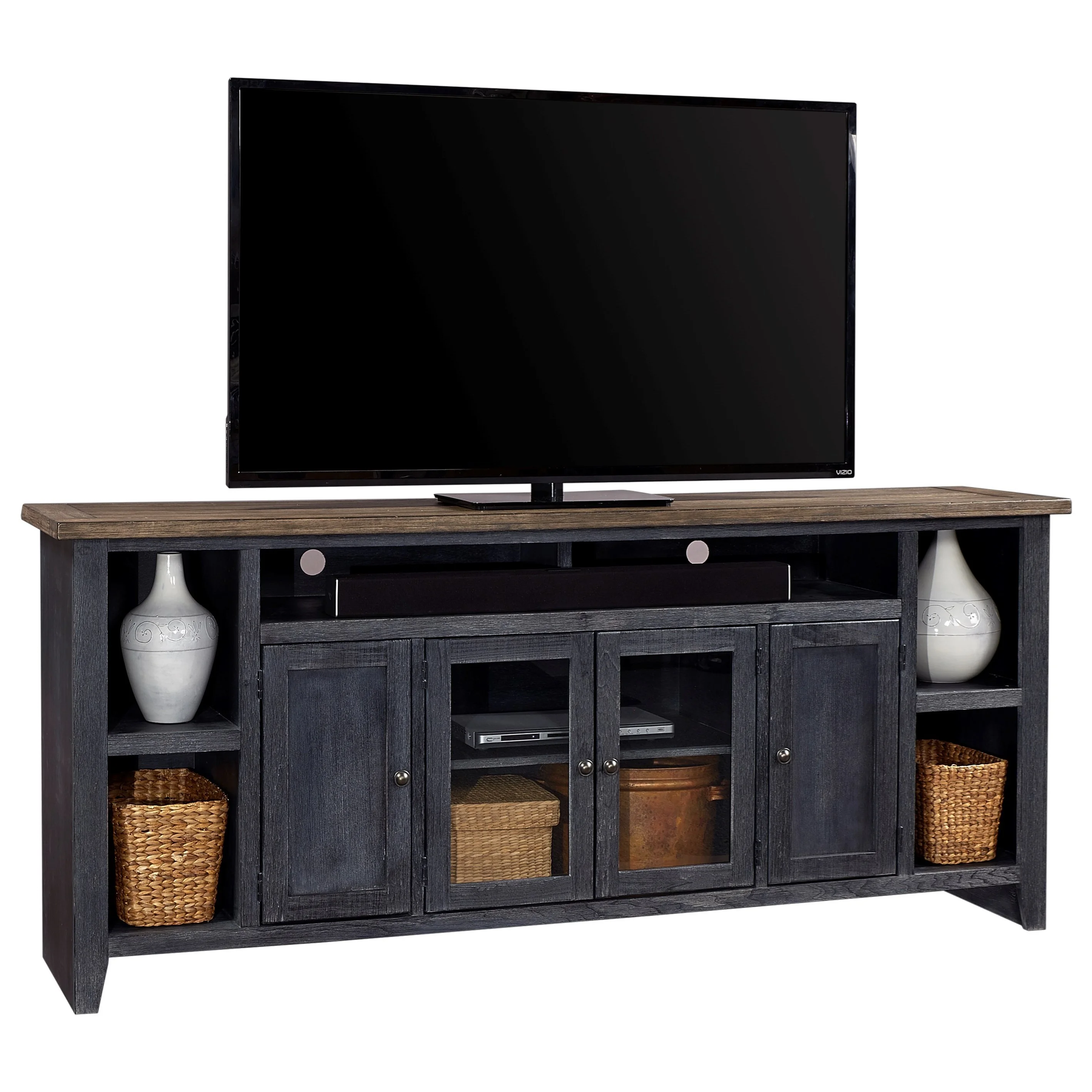 Aspenhome Eastport WME1036DBK 84" Console with a Soundbar Compartment