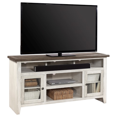 65" Console with Soundbar Compartment