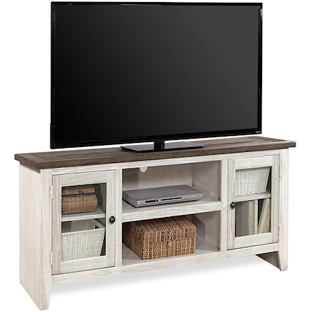 58" Console with 6 Shelves