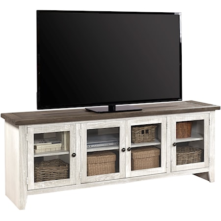 74" Console with 6 Shelves