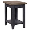 Aspenhome Eastport Chairside Table with Two-Tone Finish