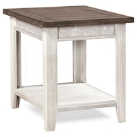 End Table with Two-Tone Finish
