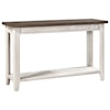 Aspenhome Eastport Sofa Table with Two-Tone Finish