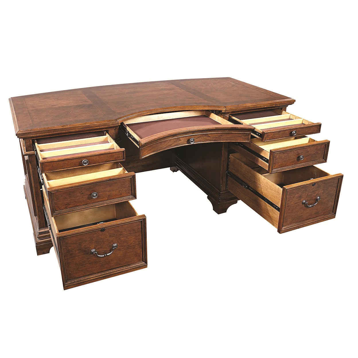 Aspenhome Hawthorne Curved Executive Desk