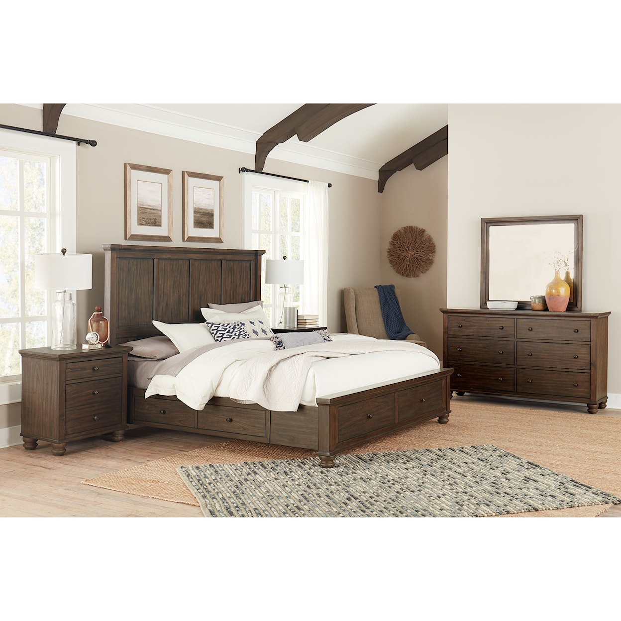 Aspenhome Hudson Valley 2-Drawer Nightstand