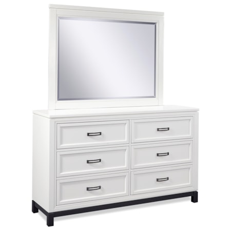 6-Drawer Dresser & Mirror Set