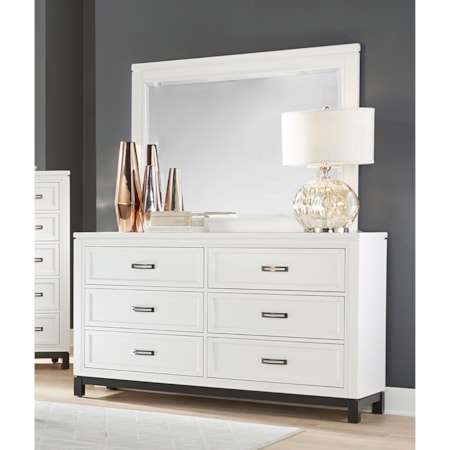 6-Drawer Dresser & Mirror Set