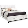 Aspenhome Hyde Park King Painted Panel Storage Bed