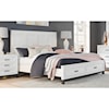 Aspenhome Hyde Park King Painted Panel Storage Bed