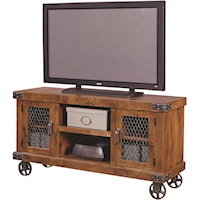 55" Console with Metal Casters