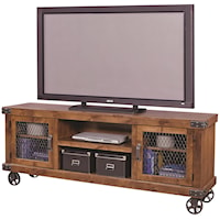 74" Console with 2 Doors and Casters