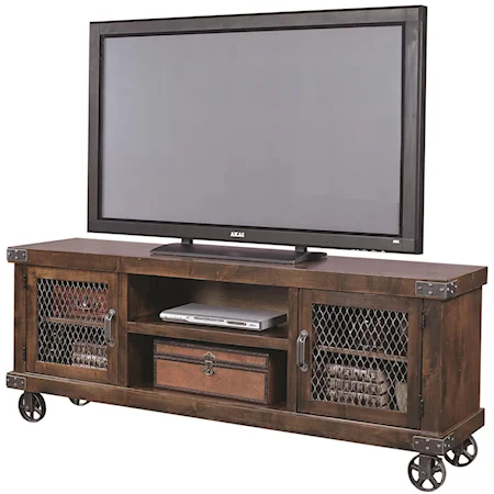 74" Console with 2 Doors and Casters