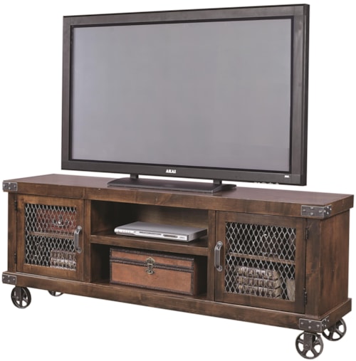 74" Console with 2 Doors and Casters