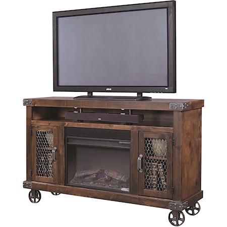 62&quot; Fireplace Console