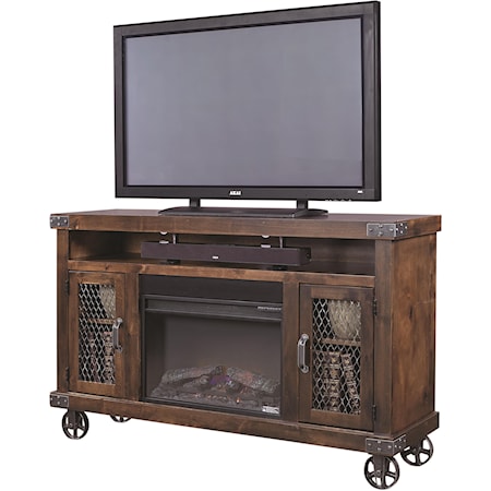 62" Fireplace Console