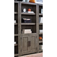 Contemporary Door Bookcase with 3 Adjustable Shelves