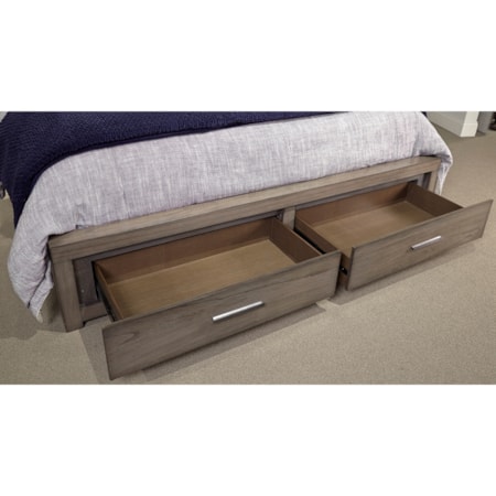 Queen Panel Storage Bed