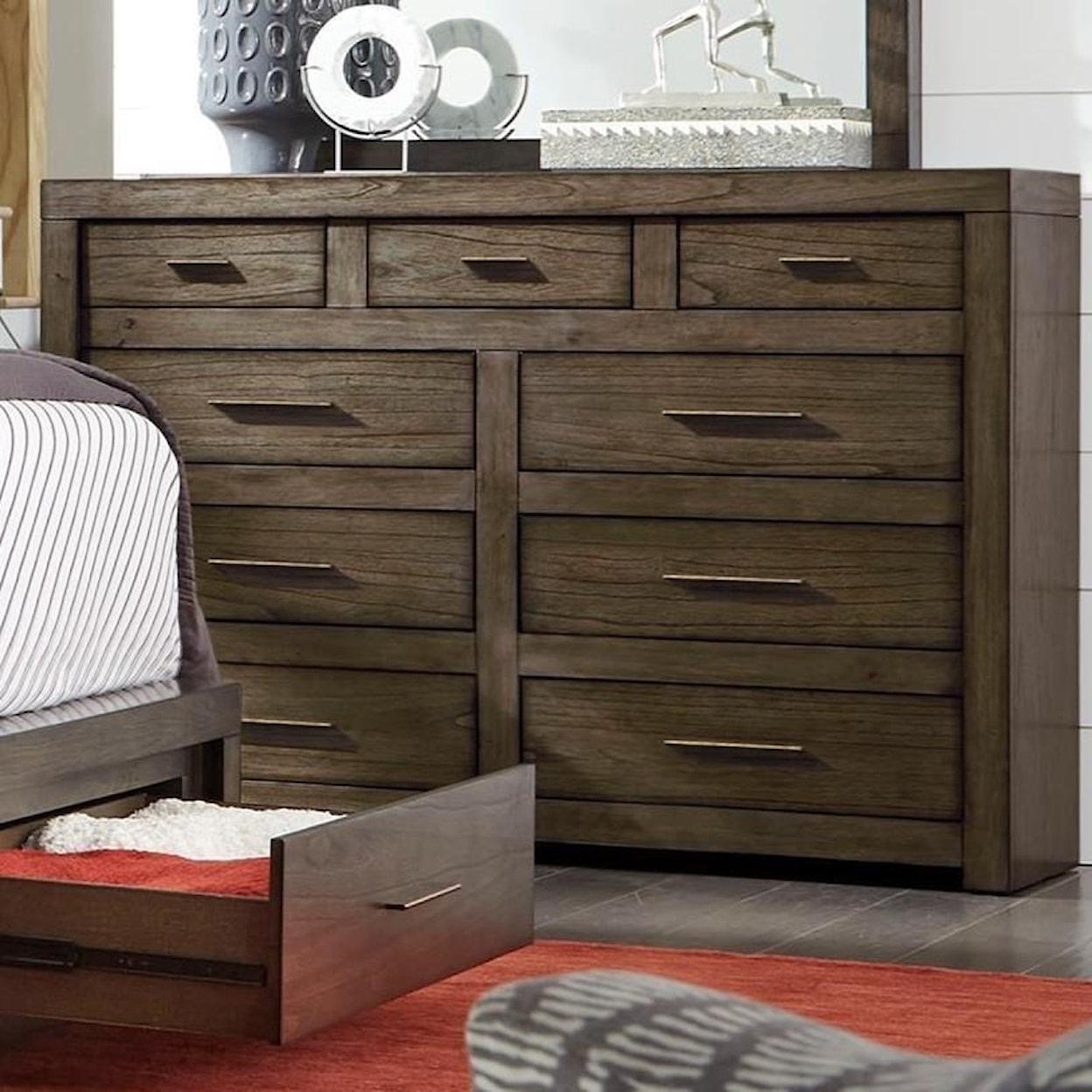 Aspenhome Modern Loft 9-Drawer Chesser