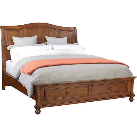 Oakford Queen Sleigh Storage Bed