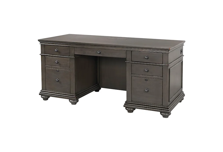 Oxford Executive Desk by Aspenhome at Stoney Creek Furniture 