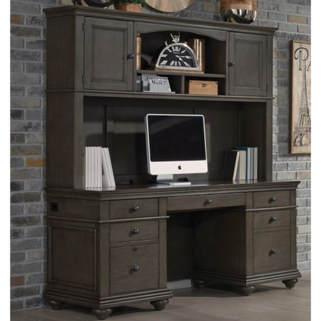 Credenza and Hutch