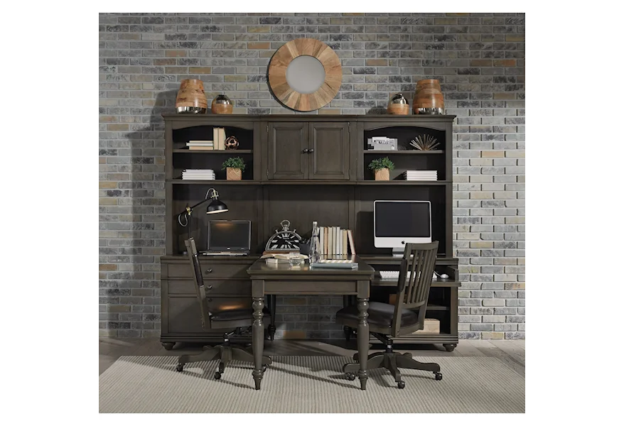 Oxford Modular Home Office Wall Unit by Aspenhome at Z & R Furniture