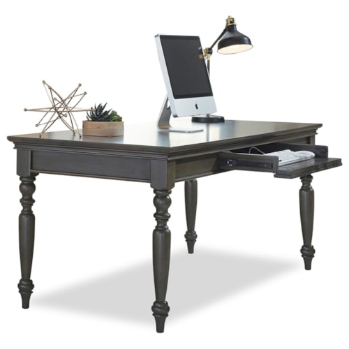 72" Writing Desk with Drop-Front Keyboard Drawer