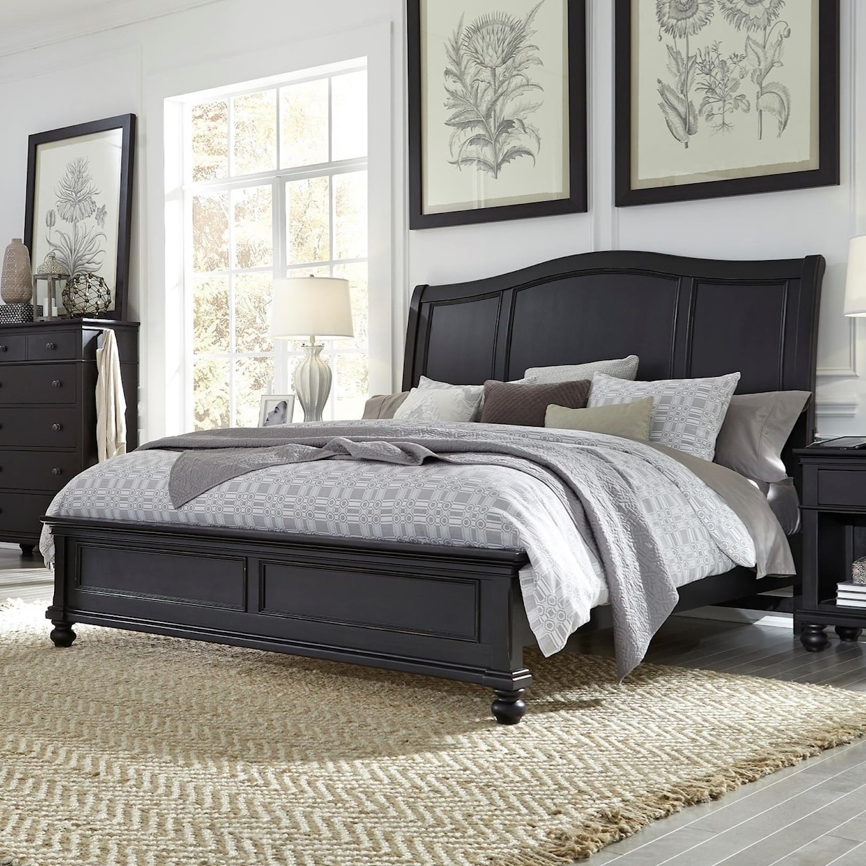 Aspenhome Oxford Queen Sleigh Bed