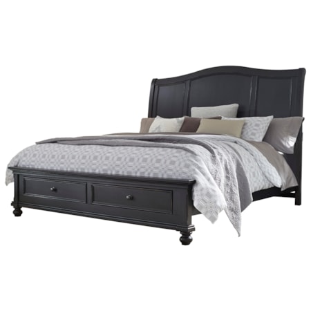 Queen Sleigh Storage Bed