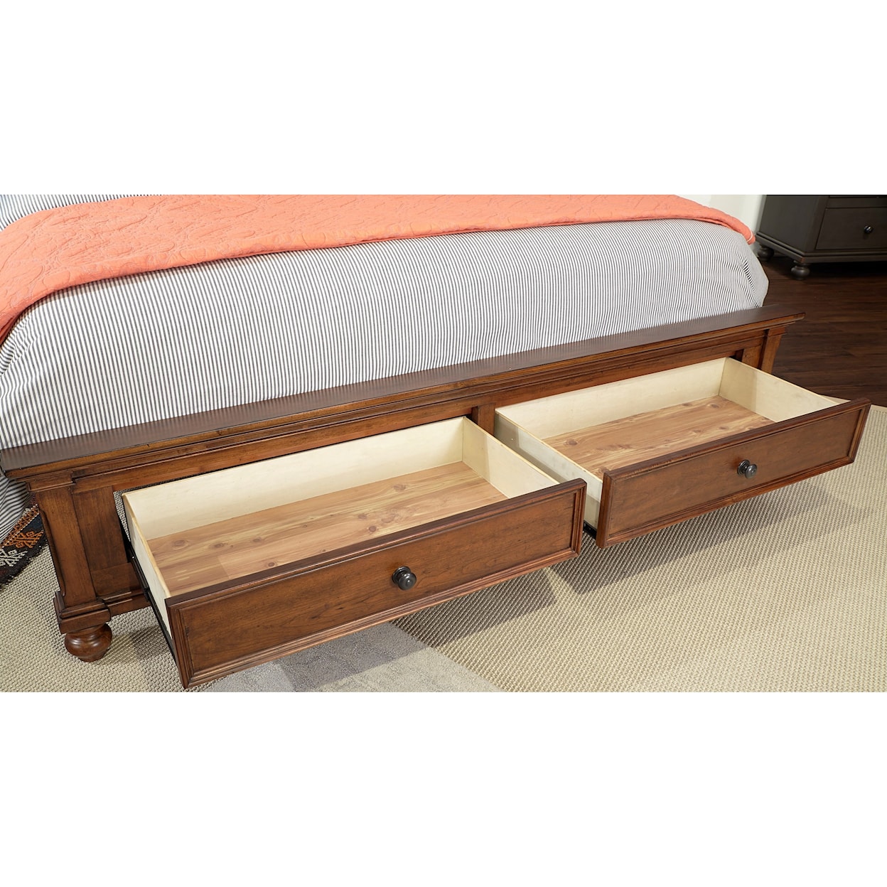 Aspenhome Oxford Queen Sleigh Storage Bed