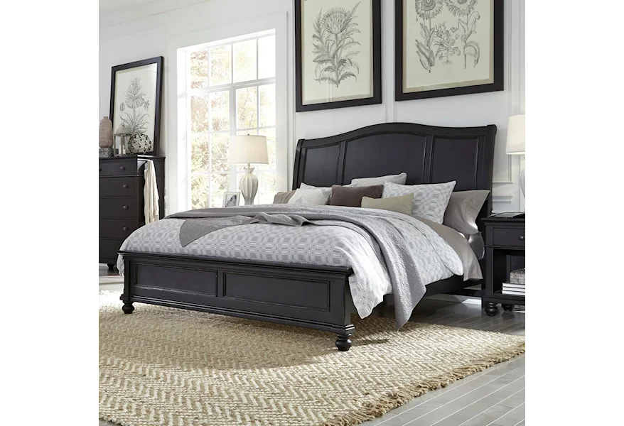 Oxford King Sleigh Bed by Aspenhome at Stoney Creek Furniture 