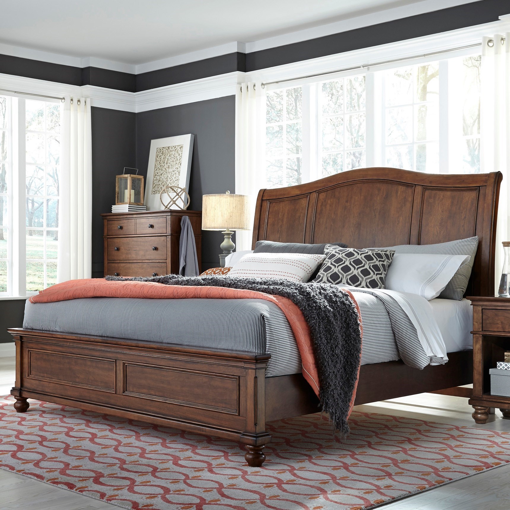 King Sleigh Bed