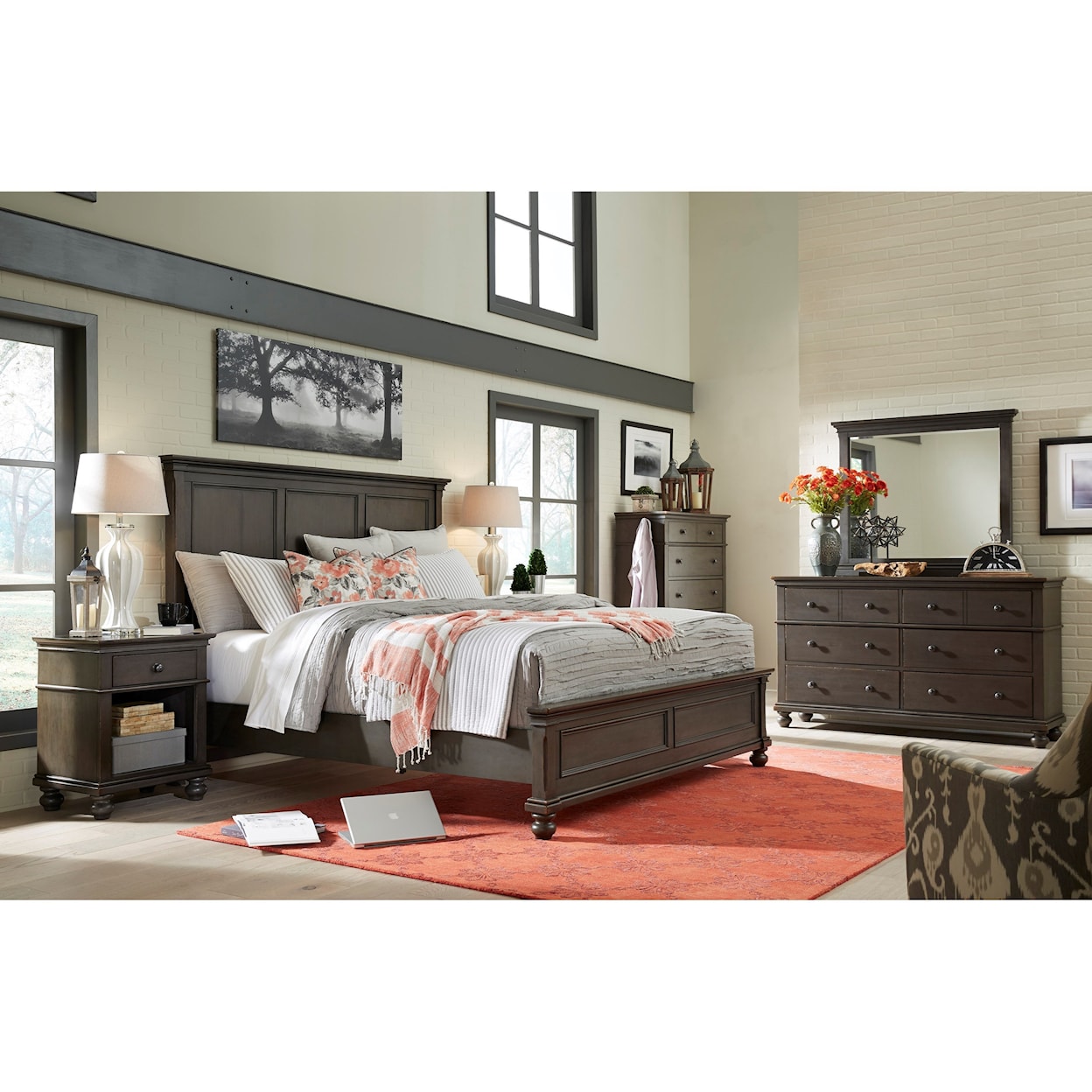 Aspenhome Oxford California King Panel Bed