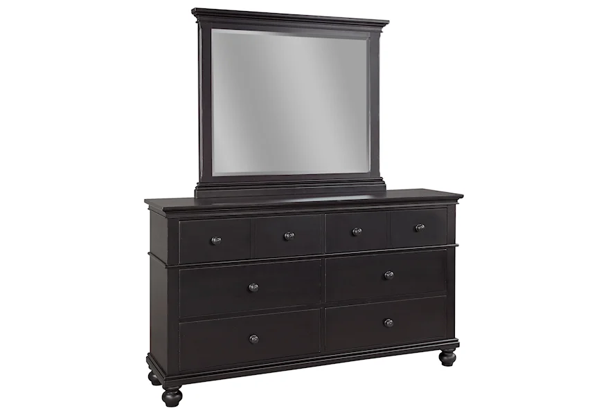 Oxford Dresser with Mirror by Aspenhome at Conlin's Furniture