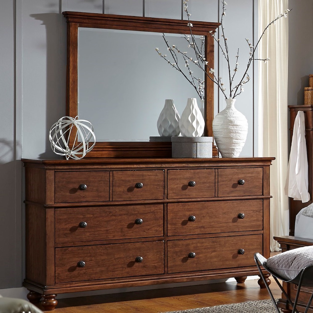 Aspenhome Oxford Dresser with Mirror